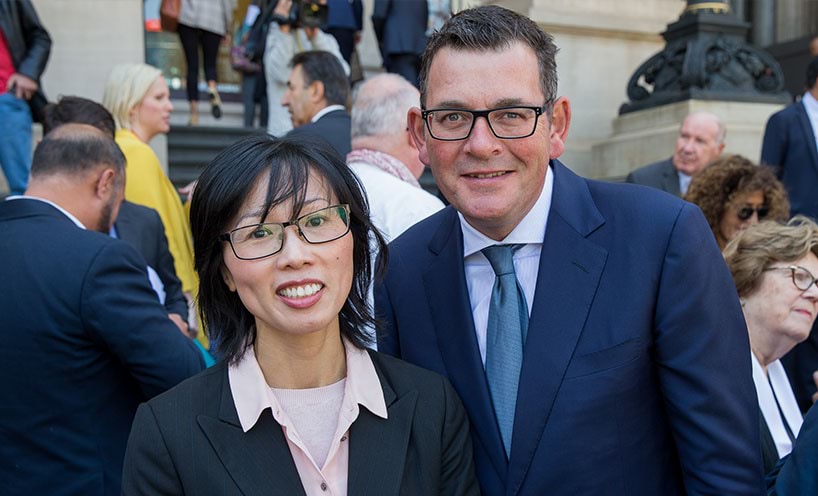 Victorian Multicultural Commission Chairperson Vivienne Nguyen and Premier of Victoria The Hon. Daniel Andrews MP